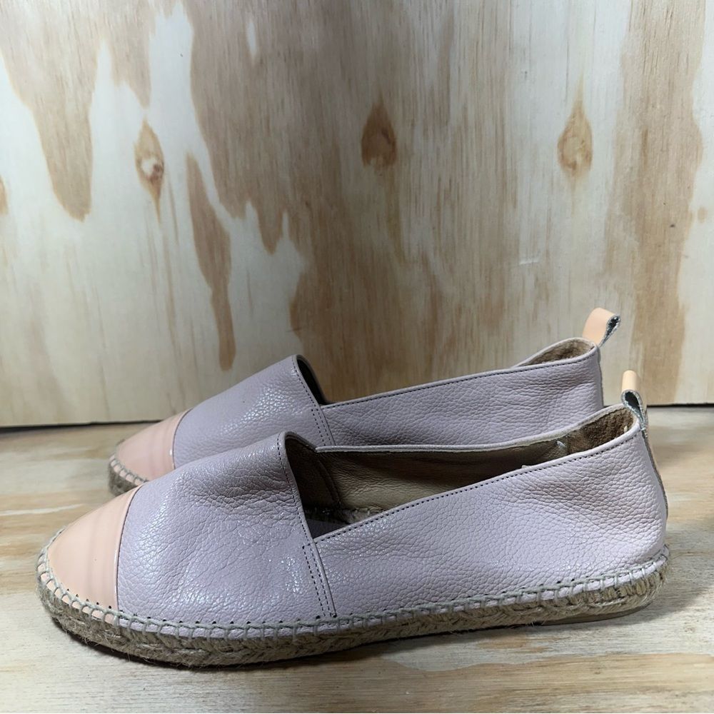 Patricia Green Leather Espadrille Shoes Women’s Size 9.5
